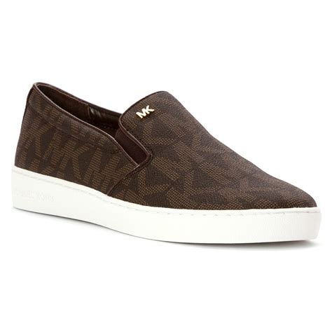 michael kors black keaton sneakers|keaton logo slip on sneaker.